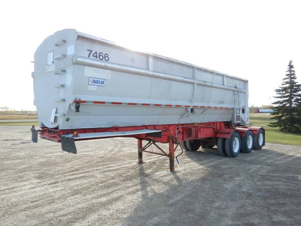 1995 Raglan 35.5' Super-B Lead Tridem Aluminum End dump Trailer (#7466 ...